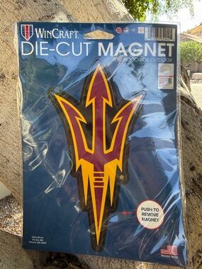 NEW Wincraft Arizona State University (ASU) Die-Cut Magnet - go Sun Devils!